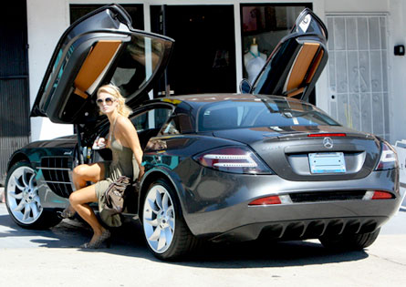 Paris Hilton and Mercedes-Benz SLR McLaren Paris Hilton and Mercedes-Benz SLR McLaren